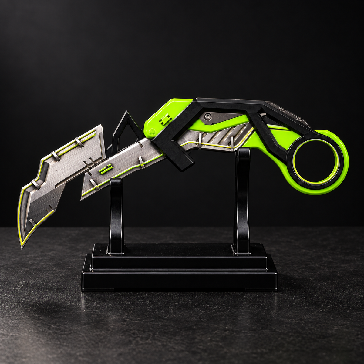 RGX Karambit Green gaming collectible with neon green and metallic details
